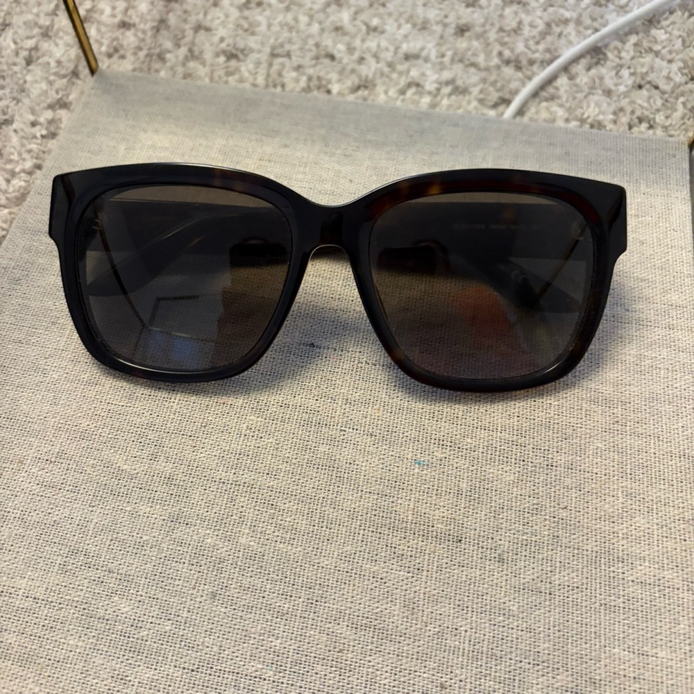 Givenchy Oversized Square Tortoiseshell Sunglasses - Dark Lenses